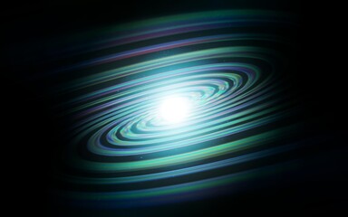 Dark BLUE vector pattern with night sky stars. Shining colored illustration with bright astronomical stars. Template for cosmic backgrounds.