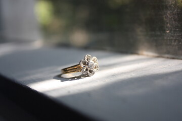 wedding ring in the sun