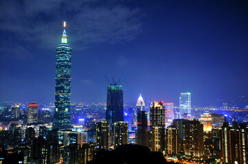 Fototapeta na wymiar 台北の夜景　Beautiful night view of Taipei city area