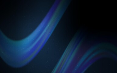 Dark BLUE vector background with astronomical stars. Space stars on blurred abstract background with gradient. Best design for your ad, poster, banner.