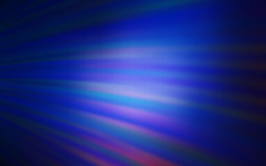 Fototapeta premium Dark BLUE vector template with wry lines. A shining illustration, which consists of curved lines. Brand new design for your ads, poster, banner.