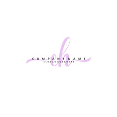 E H EH Initial handwriting and signature logo design with circle. Beautiful design handwritten logo for fashion, team, wedding, luxury logo.