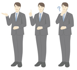 Men's set of suit clothes / whole body