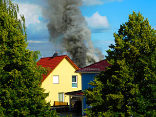 Großbrand in DRK-Seniorenanlage in Templin 
