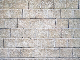 close up concrete blocks wall background for texture