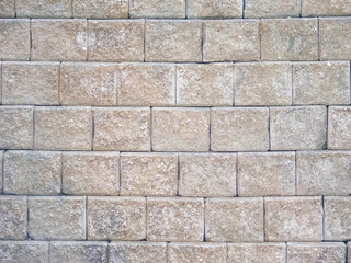 close up concrete blocks wall background for texture