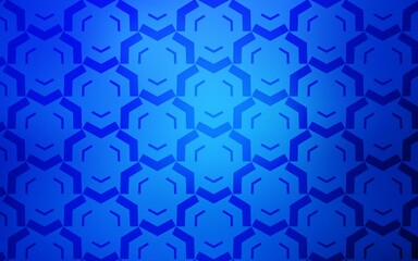 Light BLUE vector background with curved lines. Modern gradient abstract illustration with bandy lines. Brand new design for your ads, poster, banner.