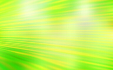 Light Green, Yellow vector background with stright stripes. Lines on blurred abstract background with gradient. Pattern for your busines websites.