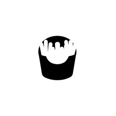 French Fries Flat Vector Icon. Isolated Potato Fries Illustration