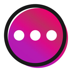 MORE icon, vector symbol isolated on white background for app, mobile, web etc. design