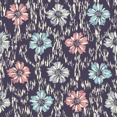 Meubelstickers Abstract flower seamless pattern background  © Yuliya
