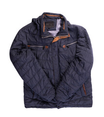 Men's    jacket in a hood isolated on a white background. Windbreaker jacket © vitalily_73