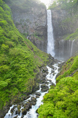 Fototapeta na wymiar 華厳の滝　Famous majestic waterfall in Japan