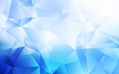Light BLUE vector gradient triangles texture. Shining colorful illustration with triangles. Polygonal design for your web site.