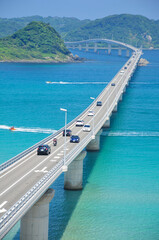 山口県角島の絶景　Beautiful sea to visit on vacation