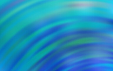 Light BLUE vector template with bent lines. Colorful abstract illustration with gradient lines. New composition for your brand book.
