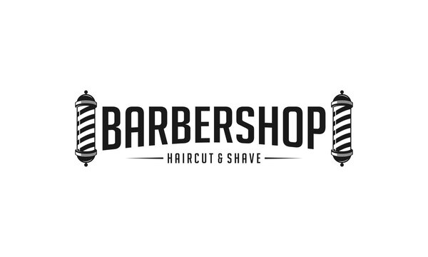Barbershop logo design. Vintage Barbershop logo template