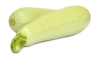 Zucchini isolated on white background