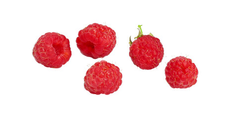 Raspberry isolated on white background