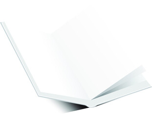 blank open notebook mock up vector