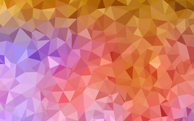 Light Blue, Yellow vector triangle mosaic template. Shining polygonal illustration, which consist of triangles. Brand new design for your business.