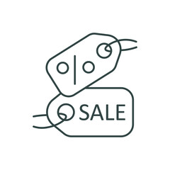 line icon for menu store, sale
