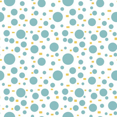 Texture abstract geometric circles seamless pattern background. 