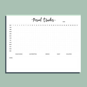 Period Tracker Planner