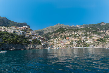 The clearest and nicest Sea in Italy, Amalfitan coast, Positano.