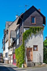 Fototapeta na wymiar Eine Häuserreihe in der Altstadt von wetzlar