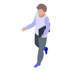 Programming children icon. Isometric of programming children vector icon for web design isolated on white background