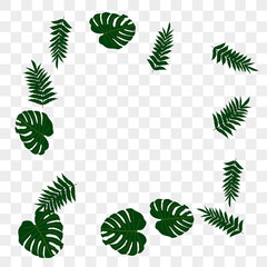 Naklejka premium Tropical pattern.