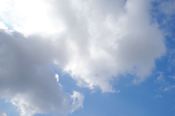 Naklejka na ściany i meble blue sky with the clouds