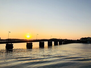 Fototapeta premium Nordic sunset in Karlskrona, Sweden.