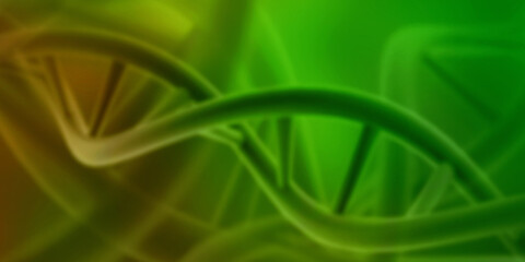 3d render of dna structure, abstract background