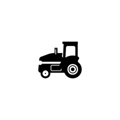 Tractor Flat Vector Icon. Isolated Agriculture Vehicle Illustration