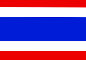 tree colors national Thailand flag red mean nation with white mean religon and blue mean majesty king background and texture