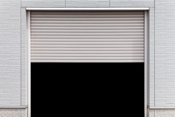 Garage at the building that opens the door.