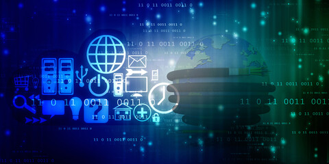 Digital Abstract technology background,2d illustration