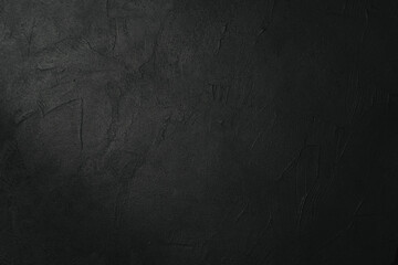 Empty space of Dark concrete wall grunge texture background with light shading.