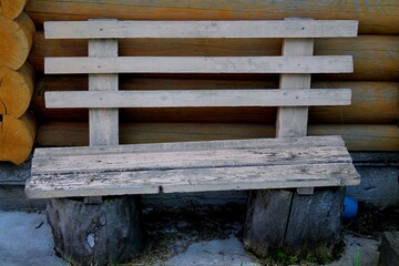 Naklejka premium old wooden bench