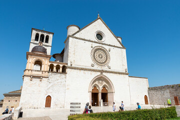 Fototapeta na wymiar basilica of san francesco of assisi
