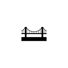 Bridge Vector Icon. Isolated Bridge symbol Illustration - Vector