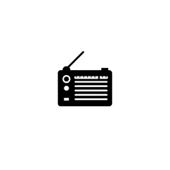 Radio Flat Vector Icon. Isolated Radio FM, AM Illustration - Vector