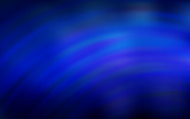 Dark BLUE vector pattern with wry lines. Brand new colorful illustration in simple style. New composition for your brand book.
