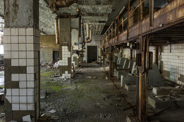 Naklejka na ściany i meble abandoned factory premises
