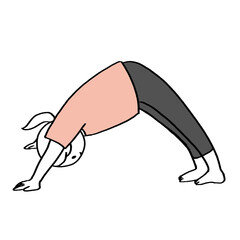 ヨガ10 ダウンドッグのポーズ