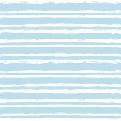 Hand drawn striped pattern, baby blue navy stripe seamless background, childish pastel brush strokes. vector grunge stripes, cute paintbrush line