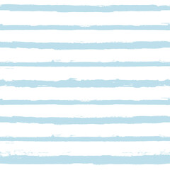 Hand drawn striped pattern, baby blue navy stripe seamless background, childish pastel brush strokes. vector grunge stripes, cute paintbrush line