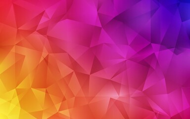 Light Pink, Yellow vector abstract polygonal pattern. Creative geometric illustration in Origami style with gradient. A completely new design for your leaflet.